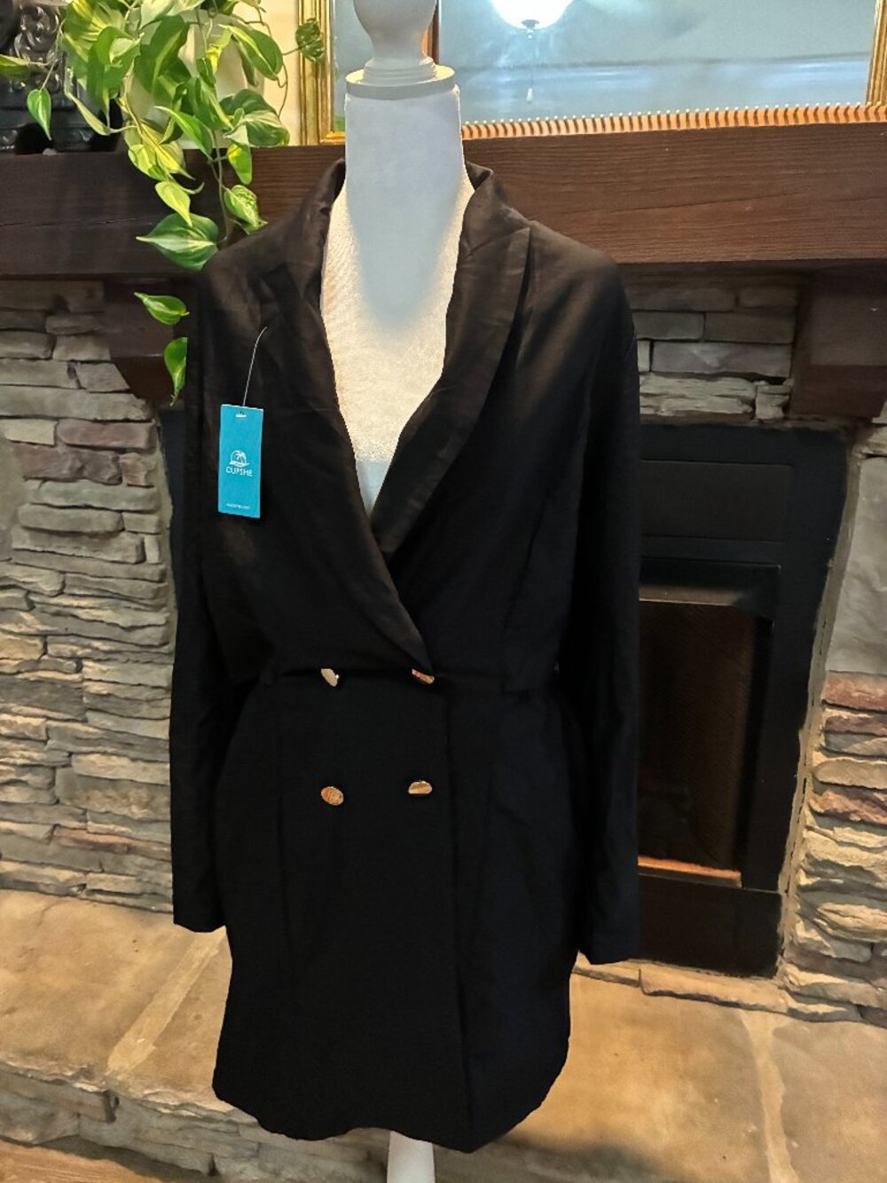 Cupshe Black Romper